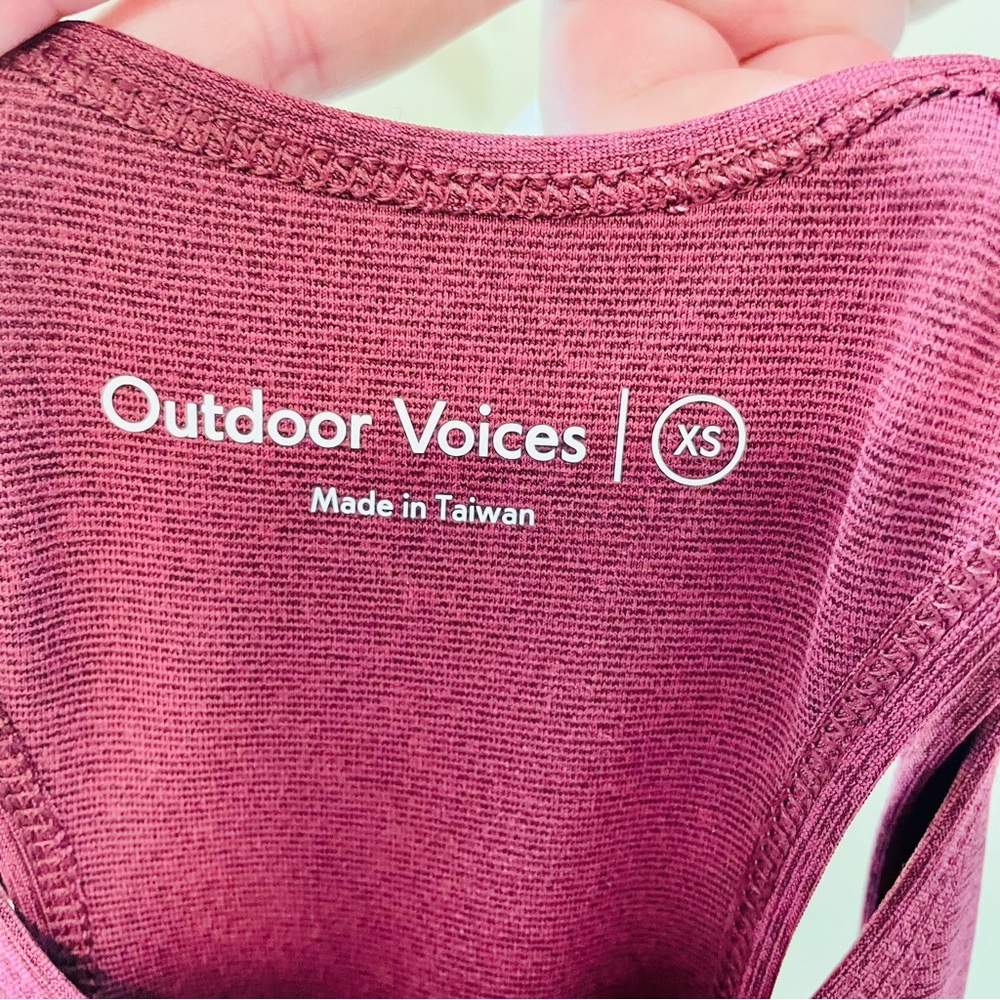 Outdoor Voices Athena Dress XS NWT Shiraz Red Heather - Picture 4 of 9